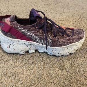 Purple Nike Space Hippie Shoes Size 8